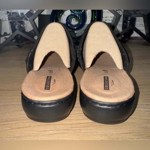 NWOT! Clark’s Collection Womans Leather Leisa Sadie Mules Shoes. Size 9. - Picture 8 of 9